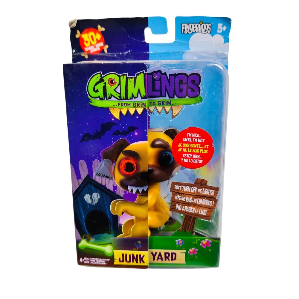 5 for $25| WowWee‎ Grimlings Pug Dog Interactive Animal Toy New Fingerlings